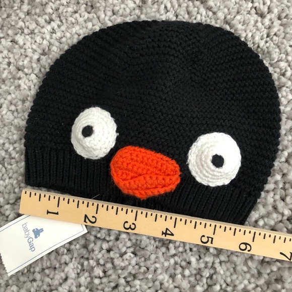 Infant Baby Knit Hat Penguin Bird Boy or Girl 6-12M babyGAP NWT - Picture 7 of 7
